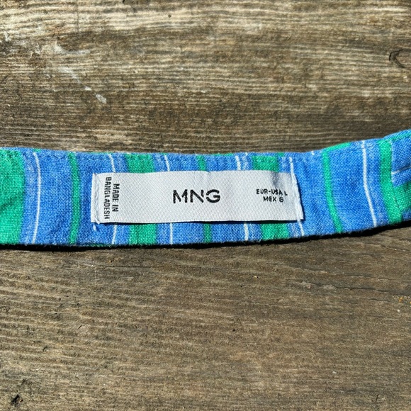 MANGO Linen stripe-print vest | Size L - Picture 9 of 13